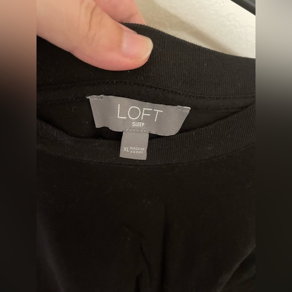 ✨2 For $6 Loft Black Comfy Sleep Shirt Size XL - Picture 2 of 4